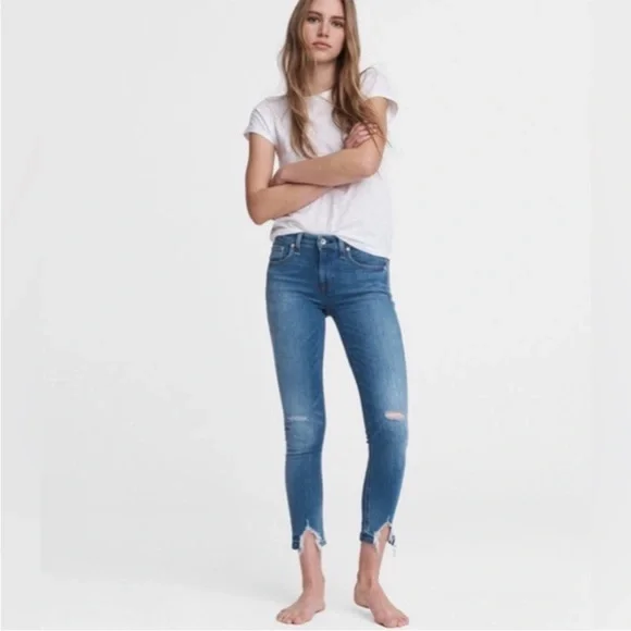 NWT rag & bone $255 Cate Mid Rise Ankle Skinny In Hazy Daze Size 23 Skinny